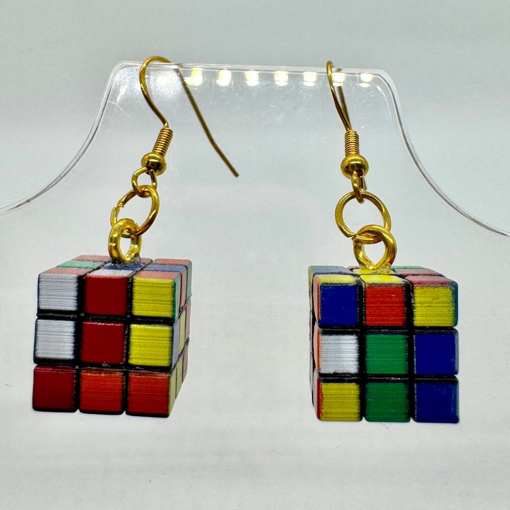 Game Cube Earrings - Game Night Accessories - Retro Toy Earrings - Fun Gifts